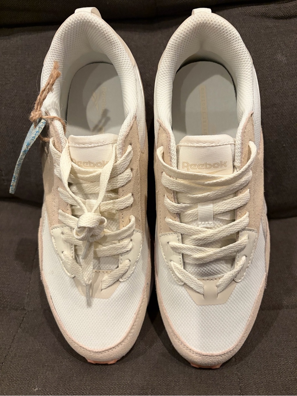Reebok Women's Cream and Beige Low-Top Sneakers